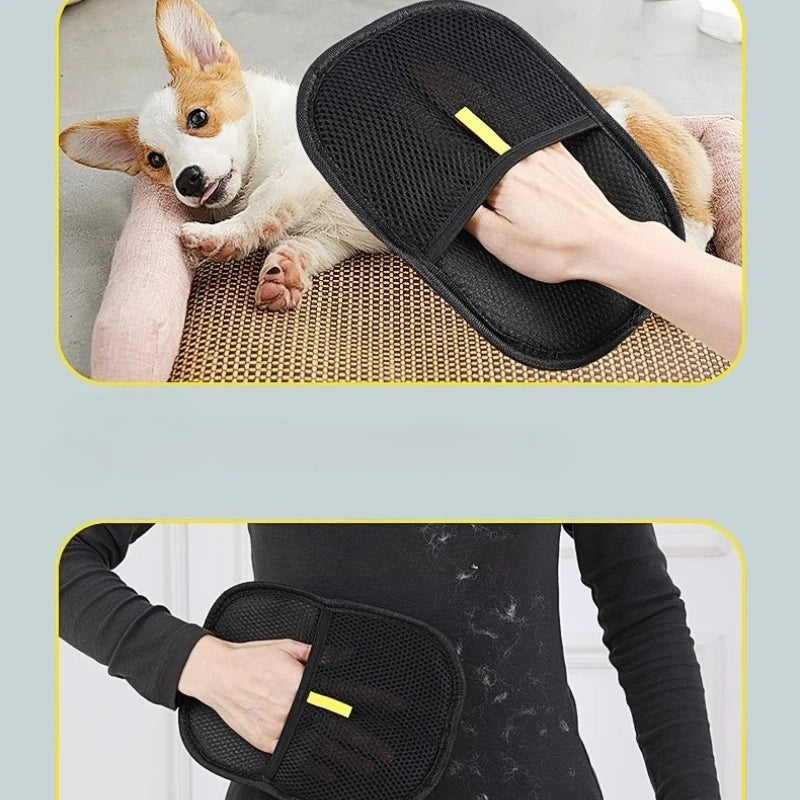 Portable Pet Hair Remover Glove – Washable Cleaning Tool