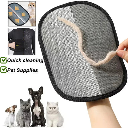 Portable Pet Hair Remover Glove – Washable Cleaning Tool