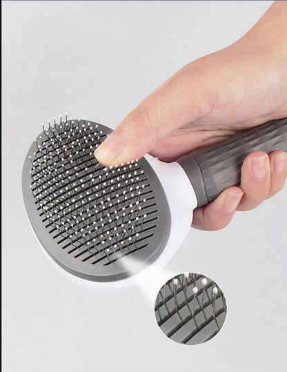 Pet Grooming Brush – Stainless Steel Hair Comb