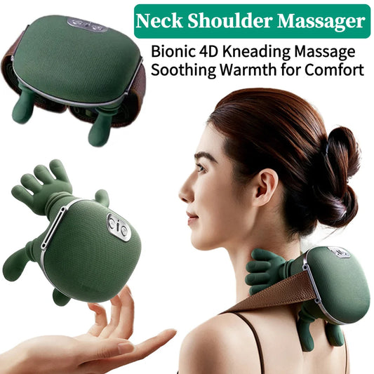 Bionic Heated Neck & Shoulder Electric Massage Pillow