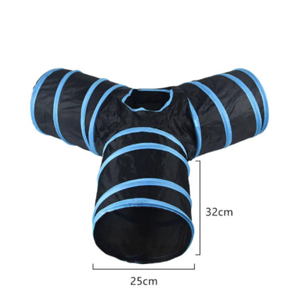 Foldable Cat Tunnel Toy – Interactive Pet Play Tube