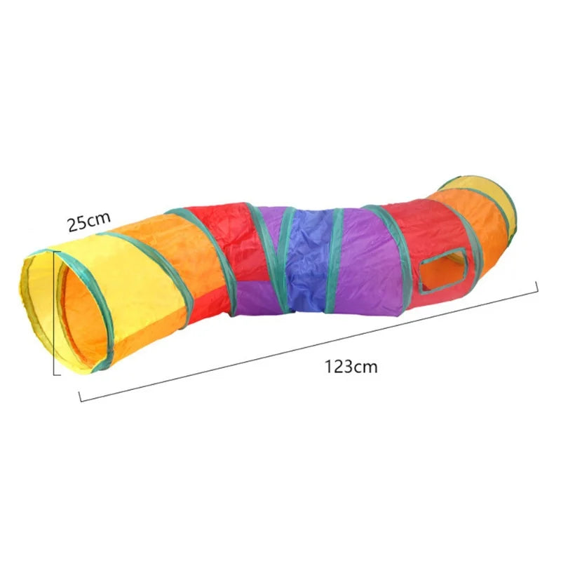 Foldable Cat Tunnel Toy – Interactive Pet Play Tube