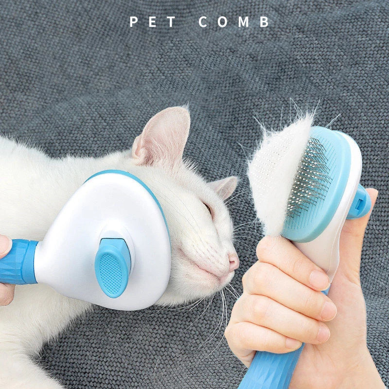 Pet Grooming Brush – Stainless Steel Hair Comb