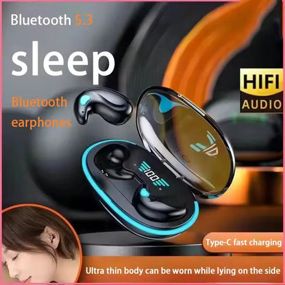 X55 Invisible Sleep Earbuds: TWS Bluetooth 5.3 & IPX5 Waterproof