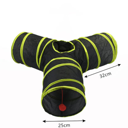 Foldable Cat Tunnel Toy – Interactive Pet Play Tube