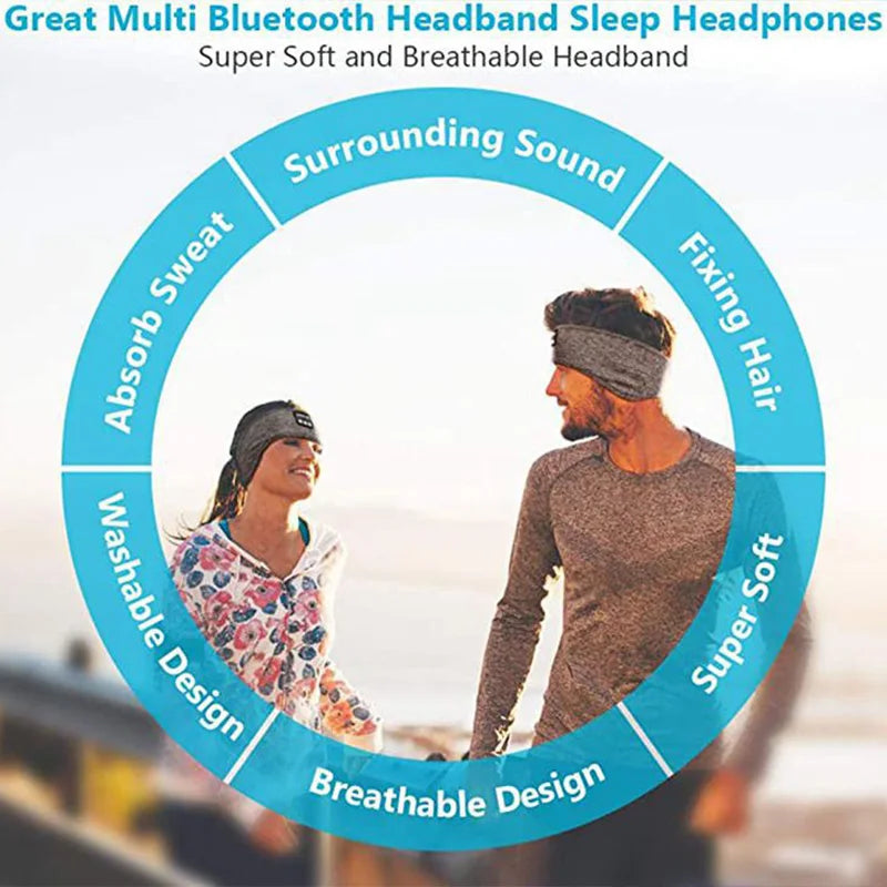 Wireless Bluetooth Sleeping Headband Music Headphones